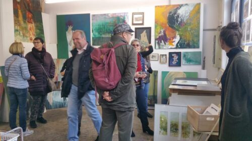 Eine Übersichtsausstelltung der Gostenhofer Ateliertage 2019. Dieses Jahr finden die Ateliertage vom 9. bis zum 11. Oktober statt.