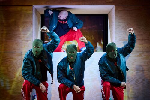 Szene aus dem Theaterstück "DRUCK"