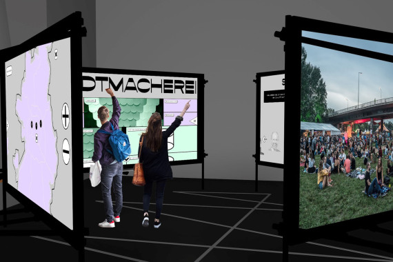 Rendering zur Ausstellung "Stadtmacherei" 2020