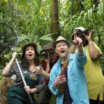 Ben van Haeff und die Sunshine Friends im Dschungel.