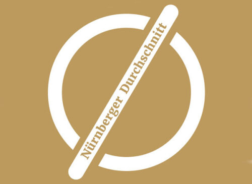 Grafik: Symbol für Durchschnitt mit Schriftzug "Nürnberger Durchschnitt" © Stadt Nürnberg / Stadtgrafik