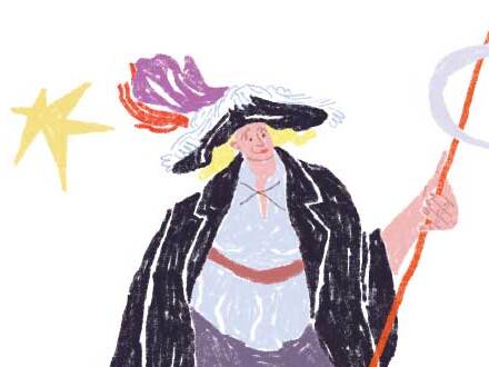 Zeichnung von einem Stadt·führer.