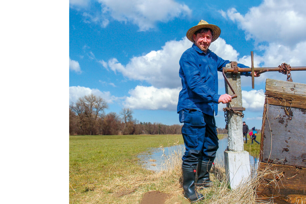 Jürgen Zwingel steht auf den Wässerwiesen an der Pegnitz., Bild © Nicola Mögel / Stadt Nürnberg