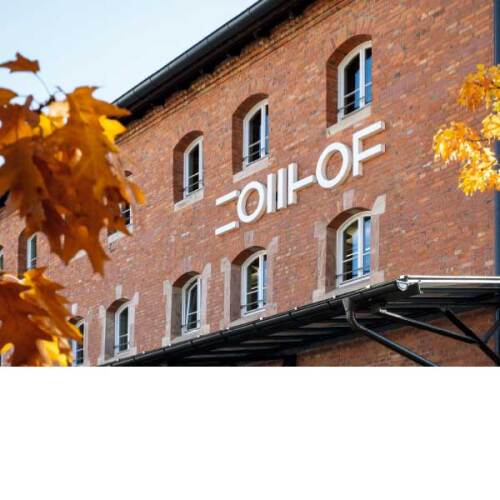 Der Zollhof Tech Incubator, zählt  zu den führenden Tech-Brutkästen Deutschlands. Seit 2017 bündelt und unterstützt die FAU als wichtigster Partner Start-up-Aktivitäten. © Giulia Iannicelli / Stadt Nürnberg