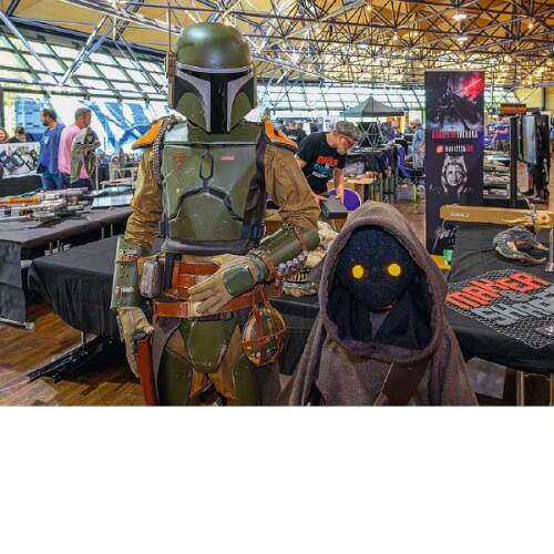 Star Wars-Figuren der NStar Wars Dans Nürnberg (SWFN) auf der Covention Noris Force Con. © Timm Schamberger / Stadt Nürnberg