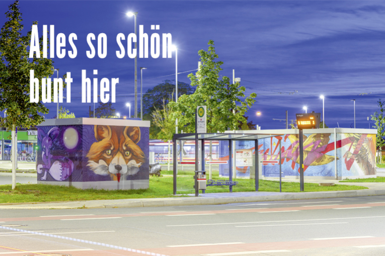 Nürnberg Heute Ausgabe 114: Streetart an der Straßenbahnhaltestelle Wegfeld