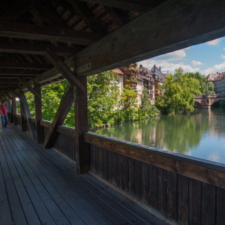 ( Bild: Christine Dierenbach / Stadt Nürnberg ) Heute bieten sich vom Henkersteg aus wieder Postkarten-Ausblicke auf die Altstadt.