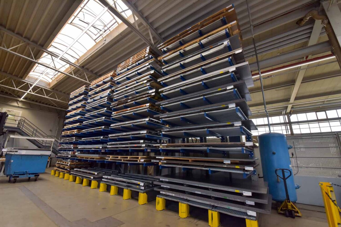Stahlblech im Kornburger Aufzugwerk von Schmitt und Sohn, Bild © bild_copyright / Stadt Nürnberg