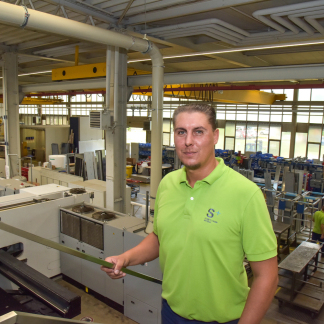 Alexander Knorz, Leiter des Aufzugswerks von Schmitt und Sohn in Kornburg.