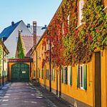 Fuggerei - the world oldest social housing, Augsburg, Germany