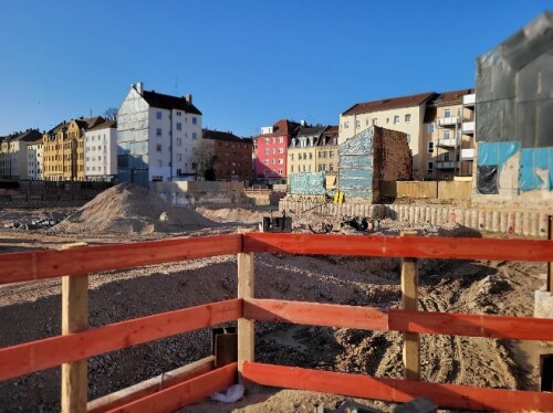 Schocken Baustelle Aufsessplatz © Dunja Garski / Stadt Nürnberg, Referat für Jugend, Familie und Soziales