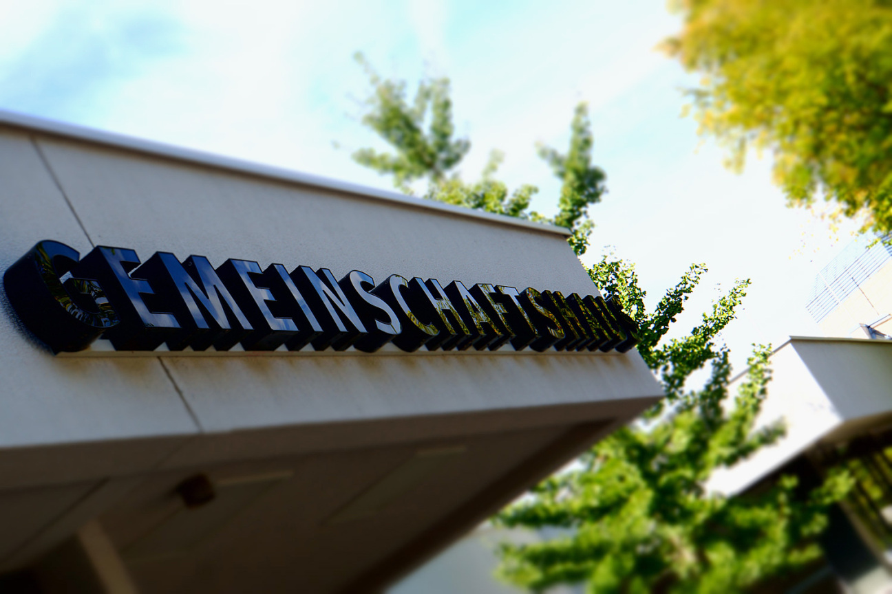 Langwasser Gemeinschaftshaus Schriftzug, Bild © decide