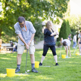 Golf mitten in der Stadt