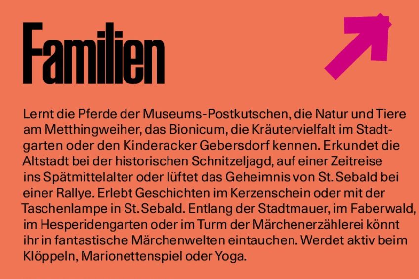 Familienprogramm der Stadtverführungen 2026, Bild © Stadt Nürnberg