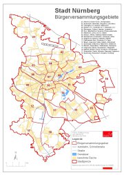 Stadt Nürnberg - Bürgerversammlungsgebiete