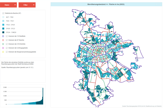Kachel StA Karten: Interaktiver Bezirksatlas