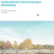 Titelseite zum Abschlussbericht Marienberg