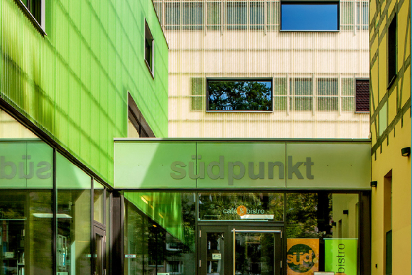 Bild © Petra Kellner / Stadt Nürnberg Südpunkt Nürnberg Gebäude, Bild © Petra Kellner / Stadt Nürnberg