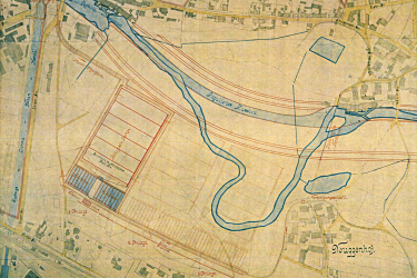 Lageplan geplante Kläranlage 1908