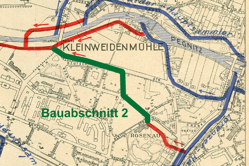 Hauptzuführungskanal, Bauabschnitt 2, Bild © Stadtarchiv Nürnberg