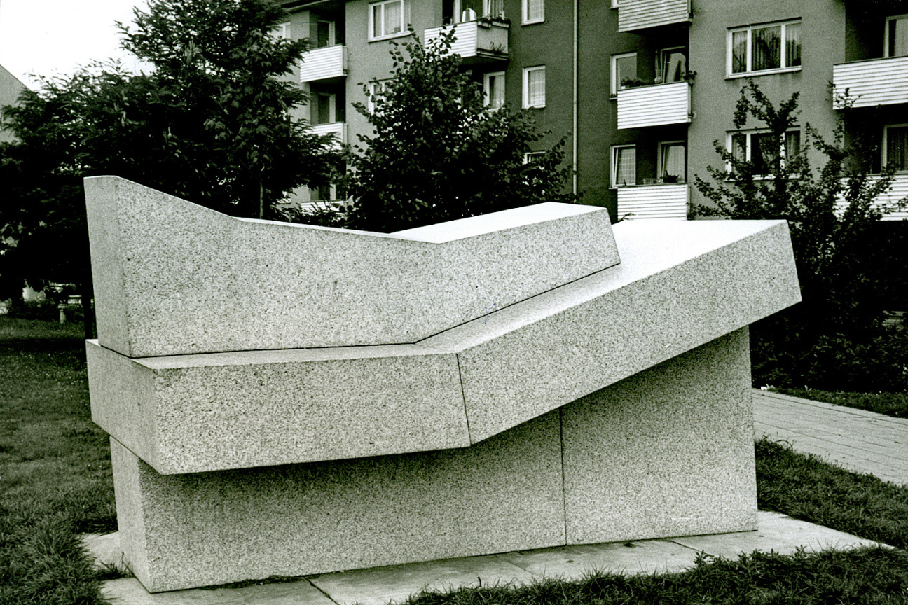Kornbrust Leo Nürnberger Stein, 1971 Granit Skulptur, Bild © Bild: StadtAN A 40 Nr