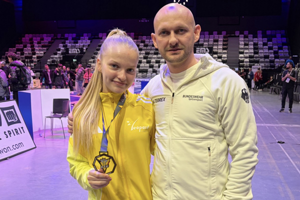 Stelle Kolb ist stolz auf ihre Bronzemedaille bei den Deutschen Meisterschaften 2026.