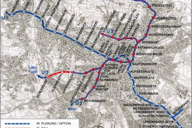 Das U-Bahnnetz im Oktober 2020