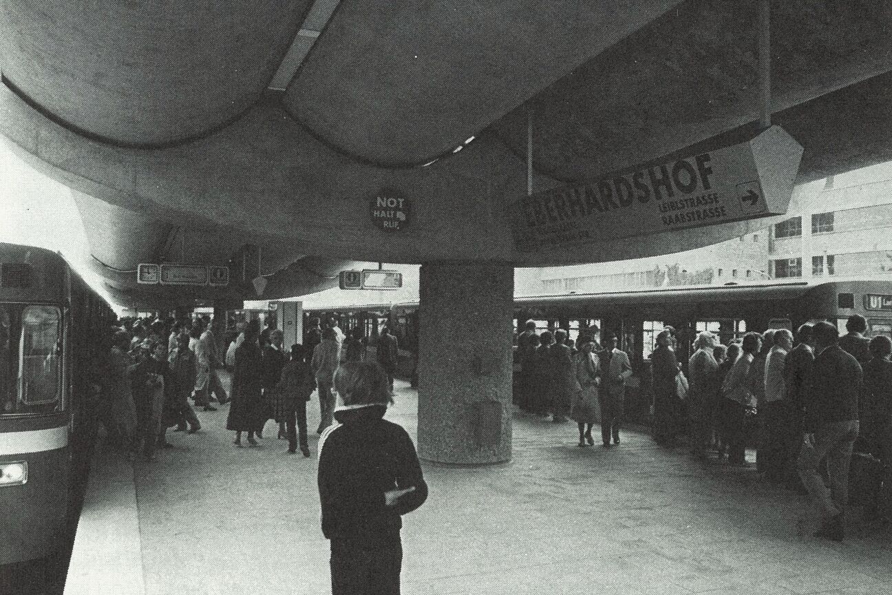 U-Bahnhof Eberhardshof, Bild © Bildstelle Hochbauamt