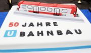 Jubiläumstorte 50 Jahre U-Bahnbau Nürnberg