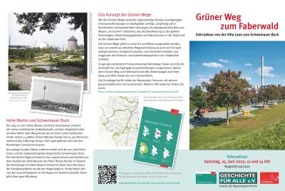 Begleitbroschüre zur Führung Grünanlagen im Wandel der Zeit 2022