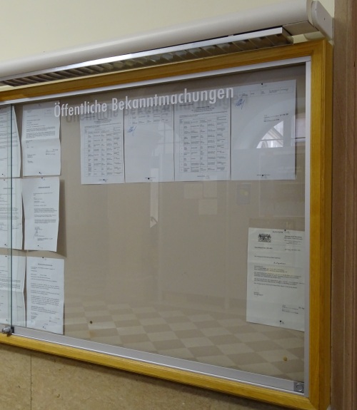 Aushang Bekanntmachungen Stadt Nürnberg