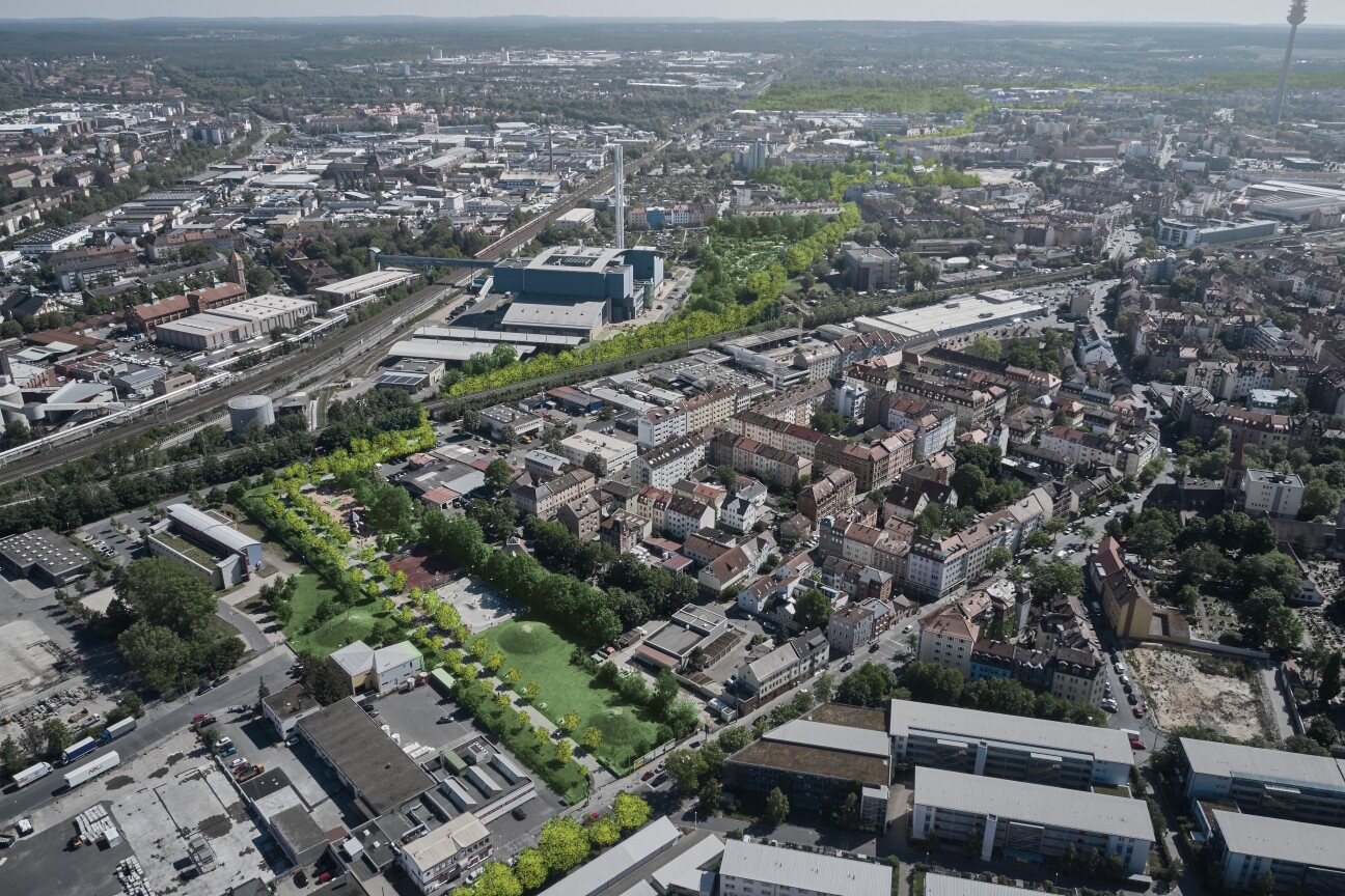 Grüner Weg zum Faberwald Visualisierung