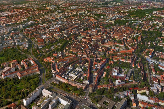 Luftbild nördliche Altstadt