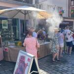 Sprühnebel auf der Trödelmarktinsel