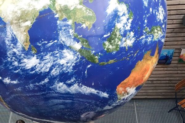 Weltkugel in der Umweltstation