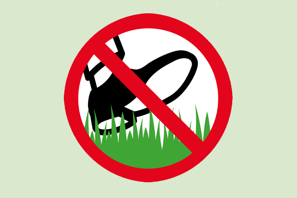 Betreten verboten von landwirtschaftlichen Flächen