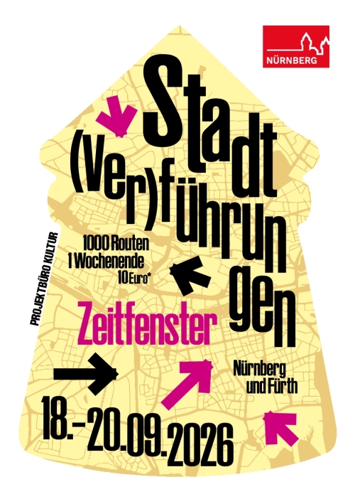 Stadtverführungen 2026 Titel Programmheft © Projektbüro Kultur / Stadt Nürnberg