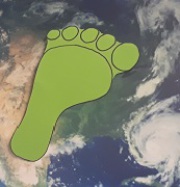 Ökologischer Fußabdruck auf der Erde