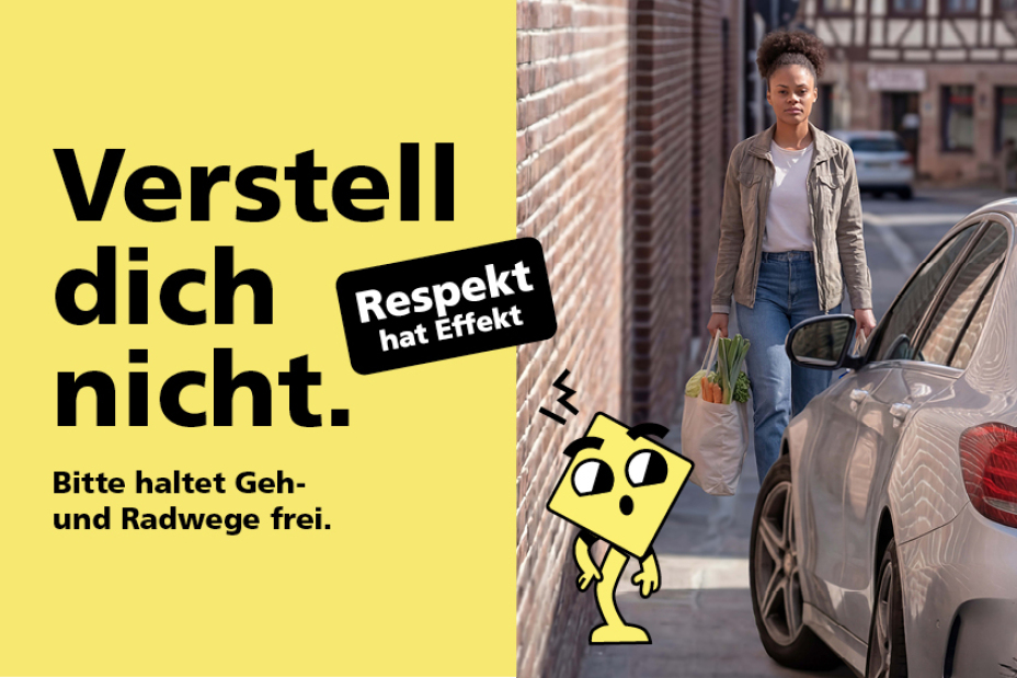 Rücksicht Kampagne Parken und Halten Einkauf, Bild © Stadt Nürnberg