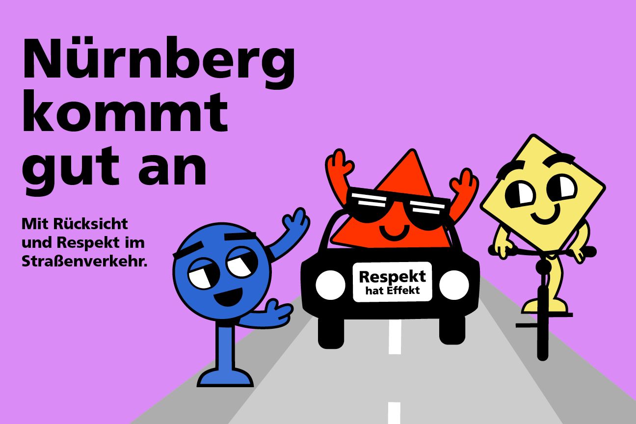 Rücksichtnahmekampagne "Respekt hat Effekt", Bild © Stadt Nürnberg