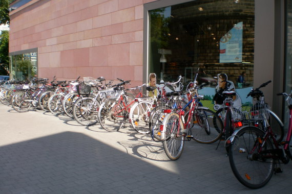 Fahrradständer an den Sebalder Höfen in Nürnberg