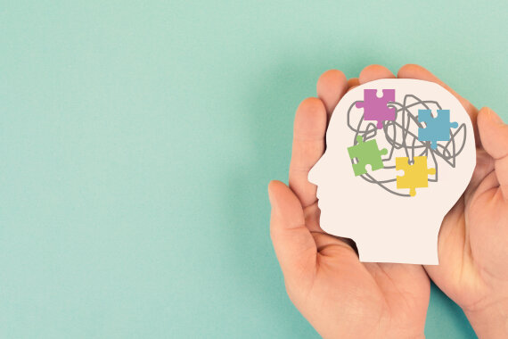 Migraine headache seizure attack, mind with burnout, and stress, epilepsy, alzheimer or tumor in brain