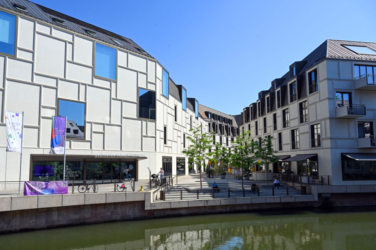 Augustinerhof in Nürnberg von der Pegnitz aus gesehen., Bild © Christine Dierenbach / Stadt Nürnberg