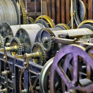 Figuren des Männleinlaufens in der Frauenkirche