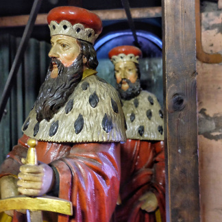 Figuren des Männleinlaufens in der Frauenkirche