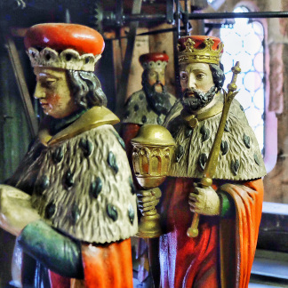 Figuren des Männleinlaufens in der Frauenkirche