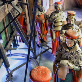 Figuren des Männleinlaufens in der Frauenkirche