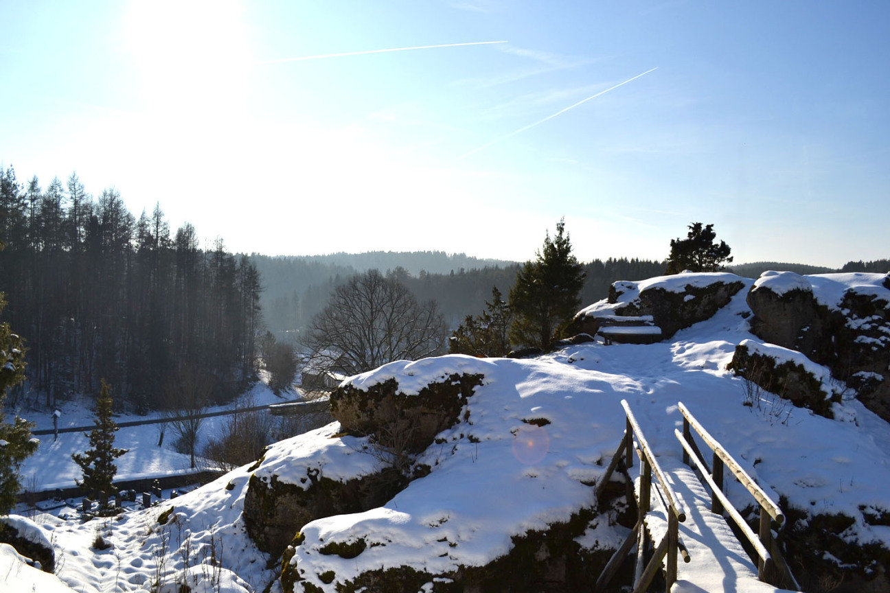 Aussichtsfels im Winter, Bild © Heike Bauer / Stadt Nürnberg