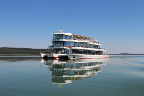 Schiff auf dem Brombachsee © Erlebnisschifffahrt Brombachsee, Lux- Werft u. Schifffahrt GmbH