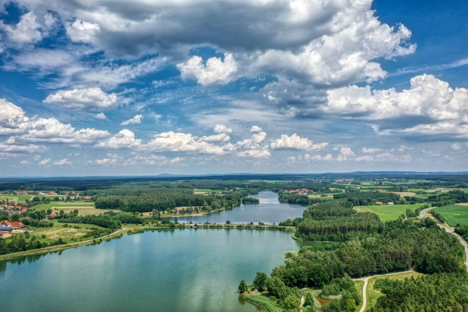 Luftbild vom Rothsee im Landkreis Roth bei Nürnberg